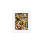 Farrukh Beg. Akbar's Triumphal Entry into Surat. Akbarnama Art Print Gallery Image 1