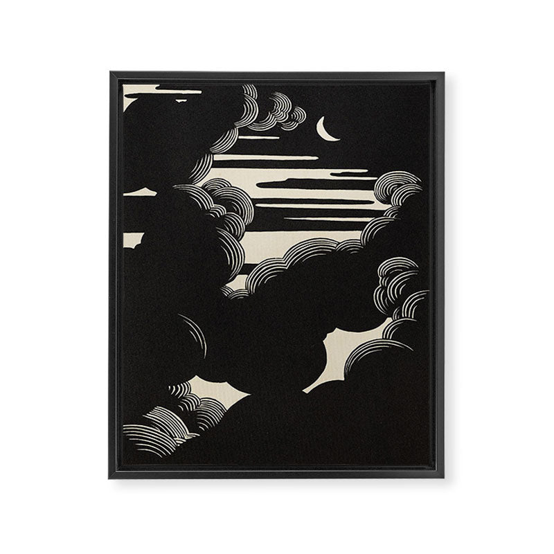 FeÌlix Vallotton Wolken, 1890 Midnight Moon Night Clouds Framed Canvas Print Gallery Image 6
