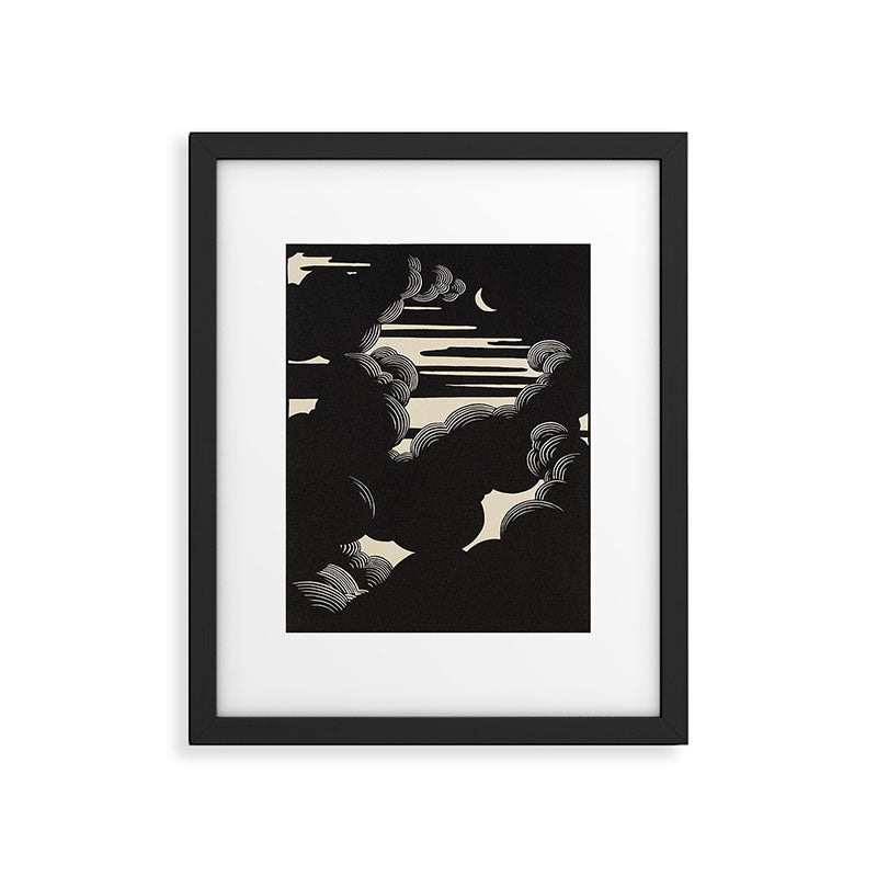FeÌlix Vallotton Wolken, 1890 Midnight Moon Night Clouds Framed Art Print Gallery Image 5