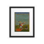 Female Musician Indian Painted Illustration Framed Art Print Gallery Image 5