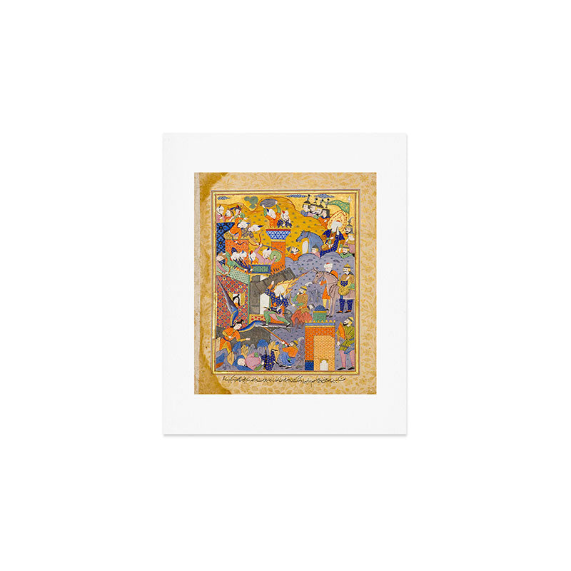 Fighting at the gates of Khaybar Islamic Antique Art  Art Print Gallery Image 1