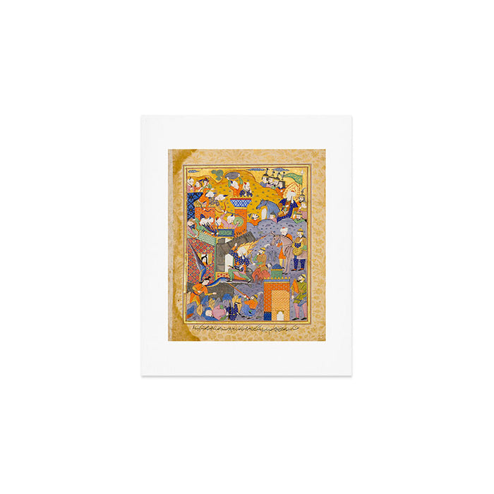 Fighting at the gates of Khaybar Islamic Antique Art  Art Print Gallery Image 1