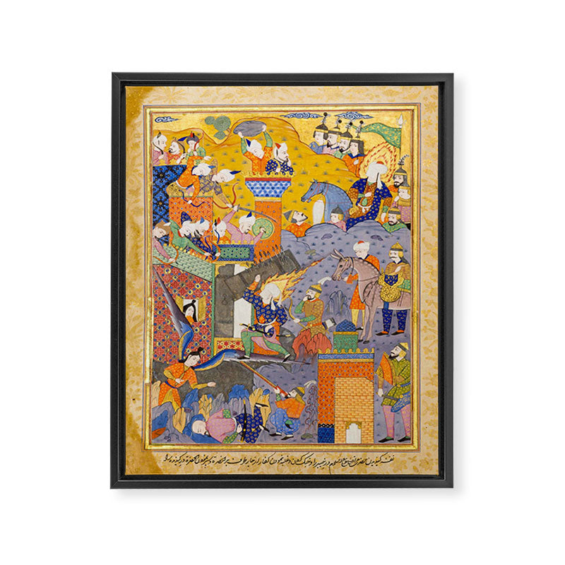 Fighting at the gates of Khaybar Islamic Antique Art  Framed Canvas Print Gallery Image 6