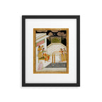Fireworks At Night Royal Court Ladies Indian Miniature Painting  Framed Art Print Gallery Image 5