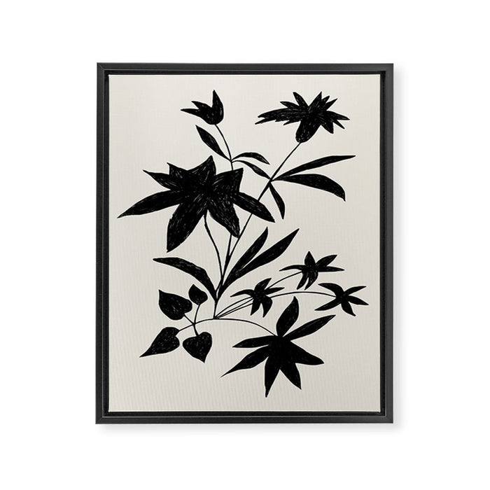 Fireworks Flowers  Framed Canvas Print Gallery Image 1