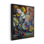 Fish, Fruits, and Flowers (c.1923) painting in high resolution by Kathryn E. Cherry.  Framed Canvas Print Gallery Image 2