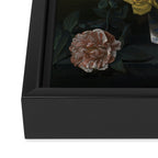 Flowers in a Chantilly Vase (c.1760) painting in high resolution by Louis Tessier.  Framed Canvas Print Gallery Image 3