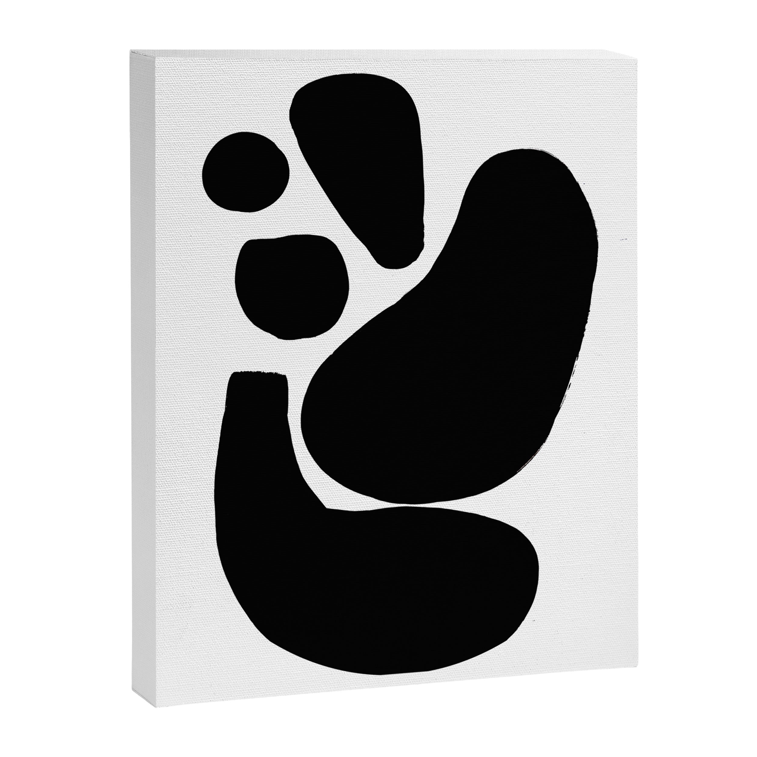Footprints In Ink White Background Canvas Print Gallery Image 6