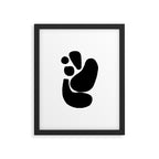 Footprints In Ink White Background Framed Art Print Gallery Image 5