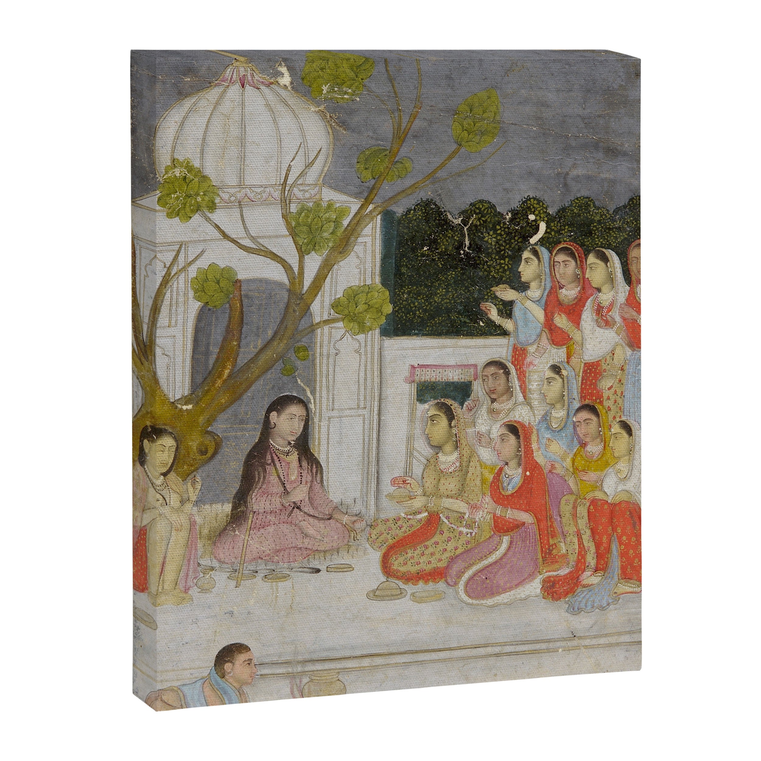 Fortune Teller Indian Painted Illustration Canvas Print Gallery Image 6