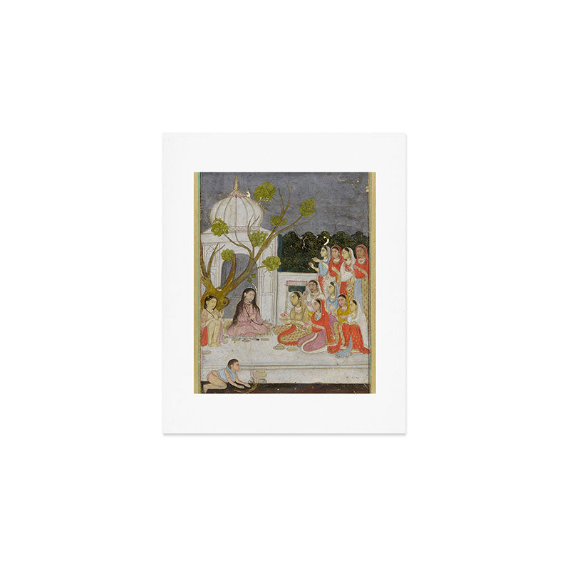 Fortune Teller Indian Painted Illustration Art Print Gallery Image 1