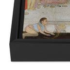 Fortune Teller Indian Painted Illustration Framed Canvas Print Gallery Image 3
