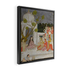 Fortune Teller Indian Painted Illustration Framed Canvas Print Gallery Image 2