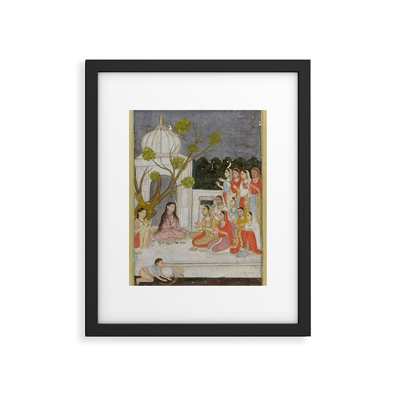 Fortune Teller Indian Painted Illustration Framed Art Print Gallery Image 5