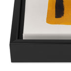Funky Strange Mid Century Modern Minimalist Art Yellow Black Abstract Pattern by Ejaaz Haniff Framed Canvas Print Gallery Image 3