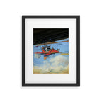 Futuristic Flight Journal Flying Machine Vintage Futurism Antique Illustration Framed Art Print Gallery Image 5