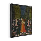 Gauri Ragini, folio from a Ragamala Indian Painted Illustration Framed Canvas Print Gallery Image 2