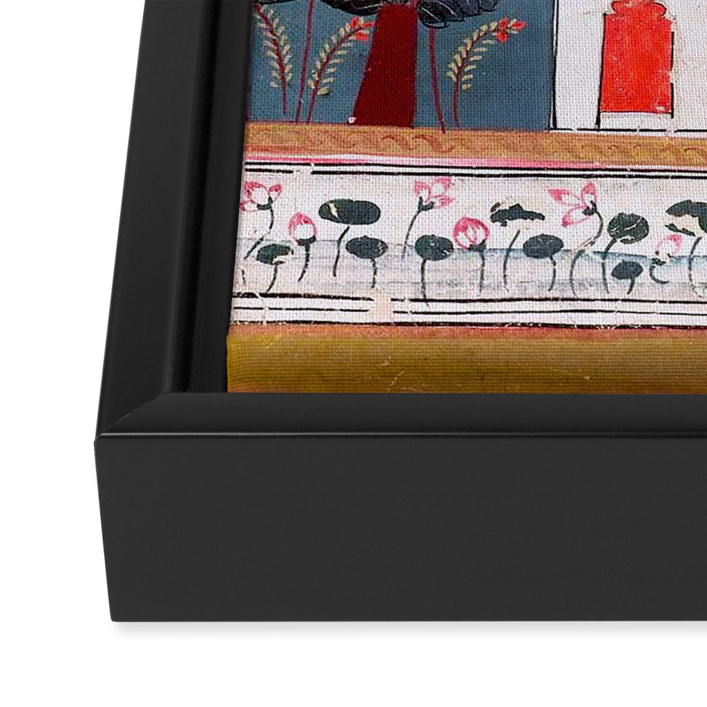 Gauri Ragini Mughal Indian Painting Illustration Framed Canvas Print Gallery Image 3