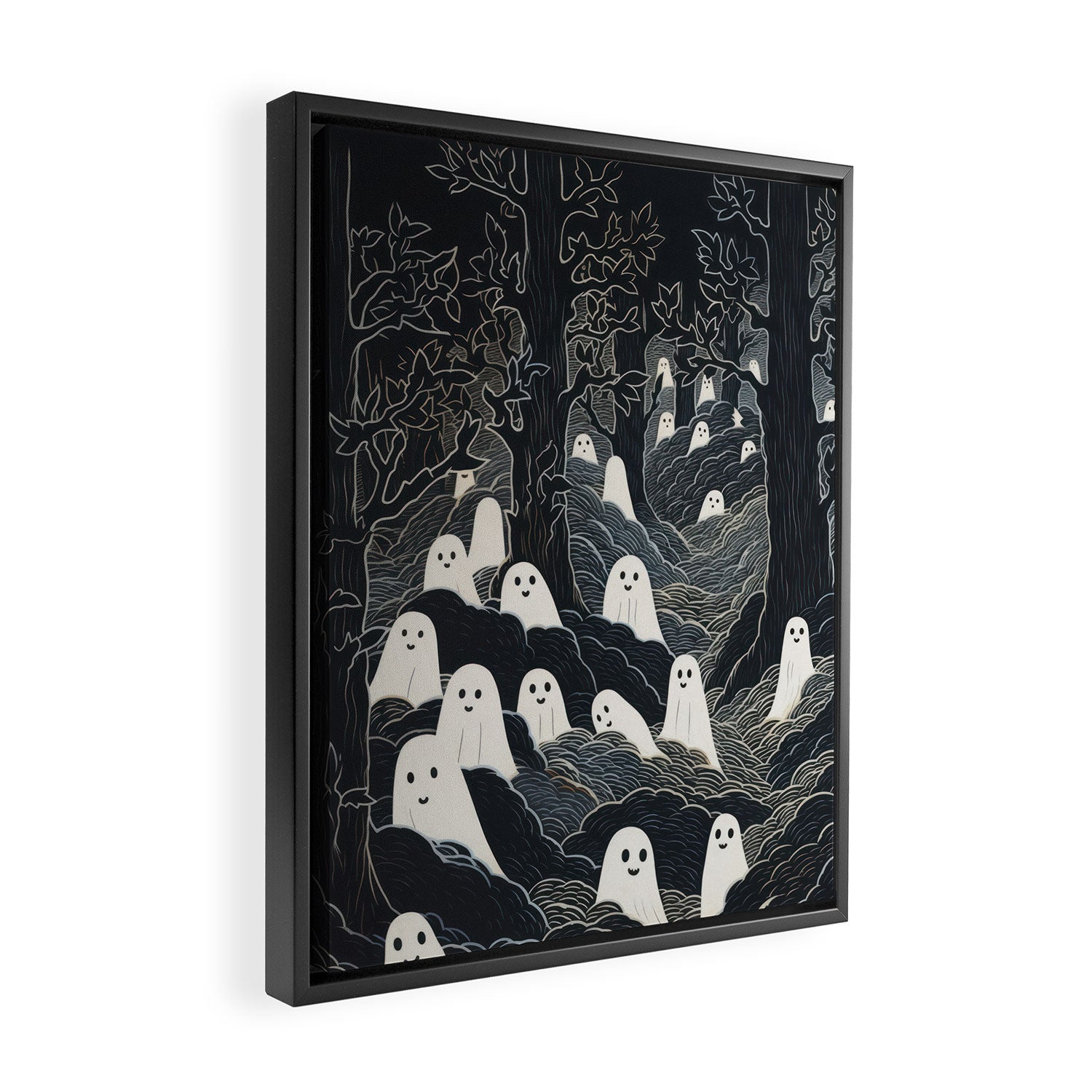Ghost Forest Framed Canvas Print Gallery Image 2