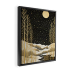 Glittering Snow Stars Framed Canvas Print Gallery Image 2