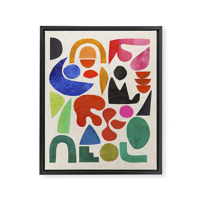 Goes Around Framed Canvas Print Gallery Image 1