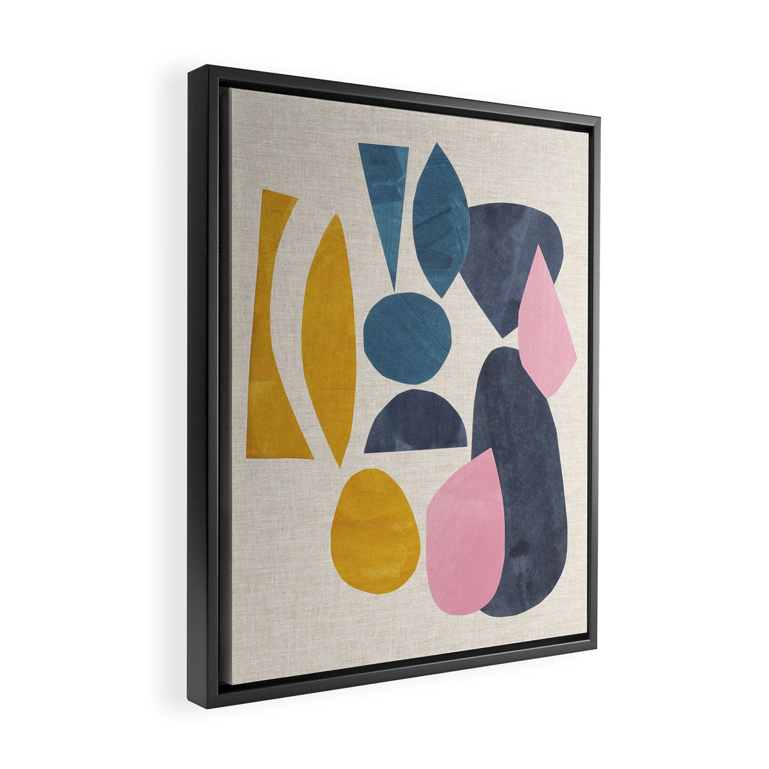 Gold Among Rocks Framed Canvas Print Gallery Image 2