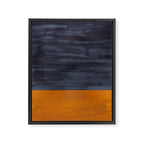 Golden Night Rothko Inspired Mid Century Modern Minimalist Color Field Framed Canvas Print Gallery Image 3
