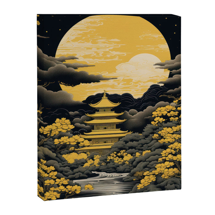 Golden Pagoda Canvas Print Gallery Image 1