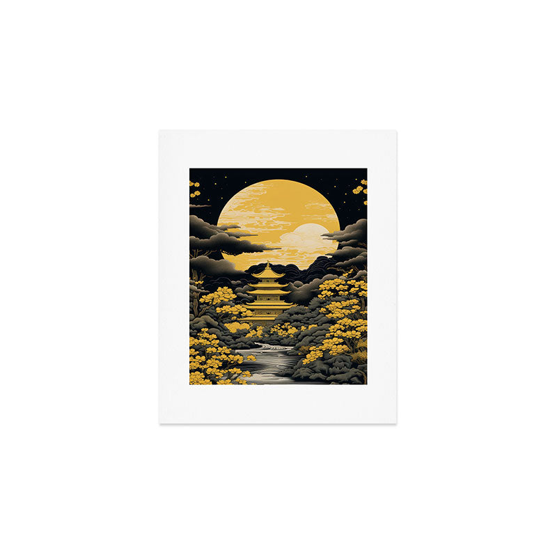 Golden Pagoda Art Print Gallery Image 1