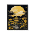 Golden Pagoda Framed Canvas Print Gallery Image 6
