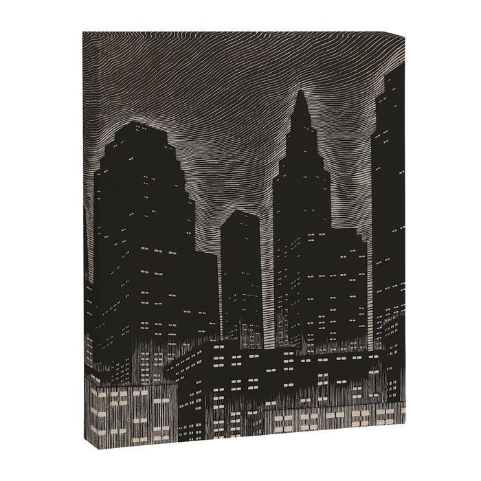 Gothic CityScape Canvas Print Gallery Image 1