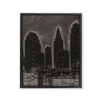 Gothic CityScape Framed Canvas Print Gallery Image 6