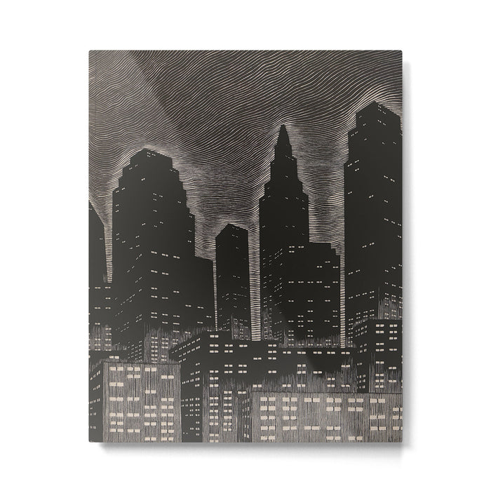 Gothic CityScape Metal Print Gallery Image 1