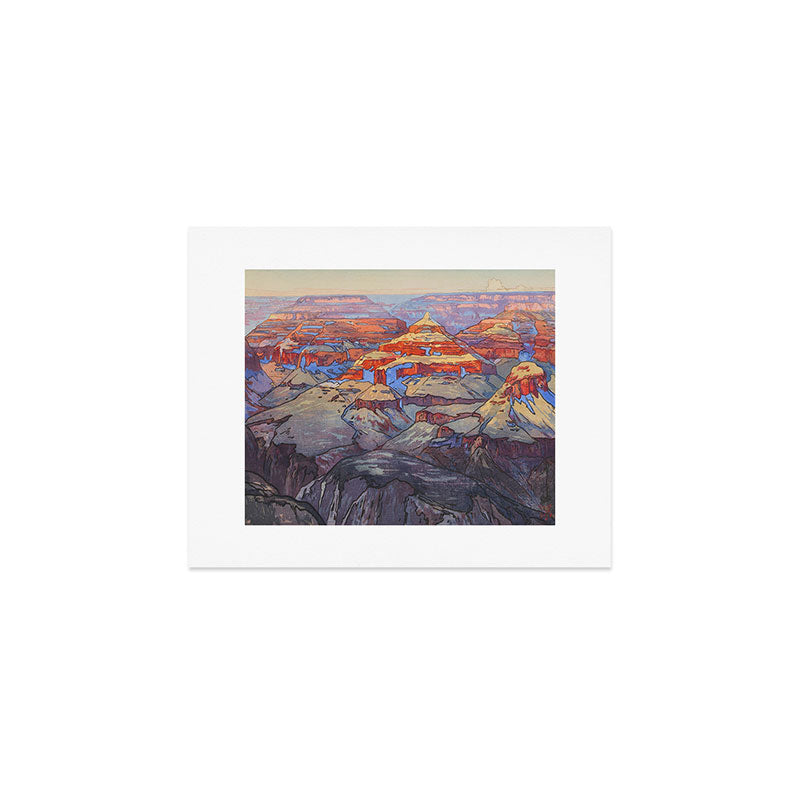 Grand Canyon Vintage Japanese Woodblock Print American Landscape Hiroshi Yoshida Art Print Gallery Image 1