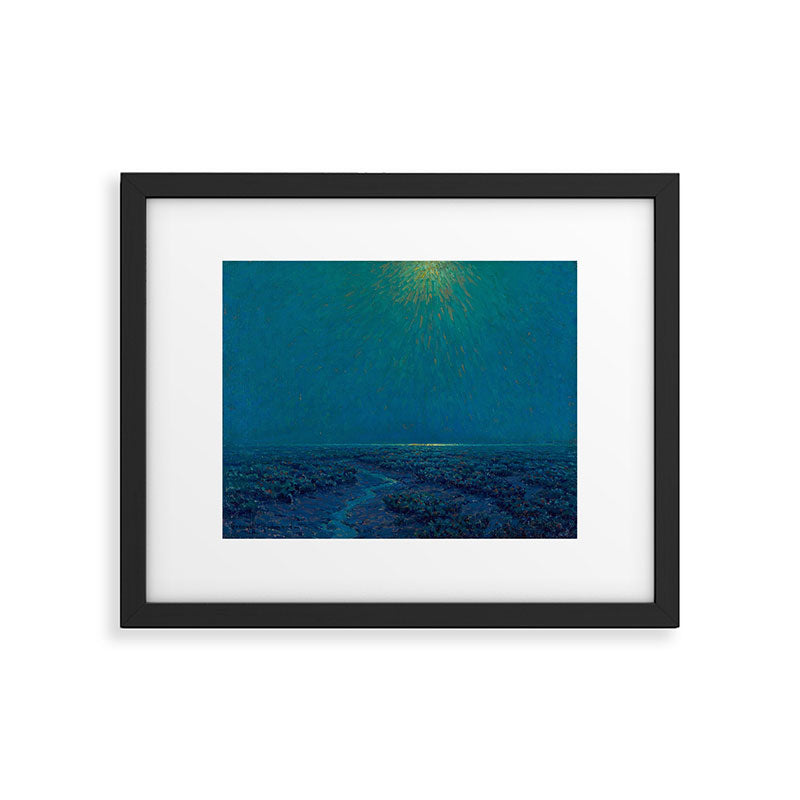 Granville Redmond-Moonlight on the Marsh Oil Painting Framed Art Print Gallery Image 5