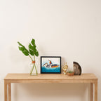 Great Crested Grebe Bird Framed Canvas Print Gallery Image 4