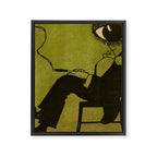Green Eye Suit Man - Le Temoin Framed Canvas Print Gallery Image 8