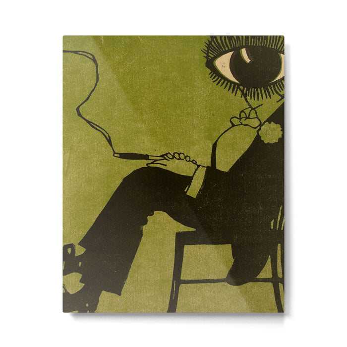 Green Eye Suit Man - Le Temoin Metal Print Gallery Image 1