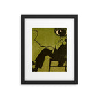 Green Eye Suit Man - Le Temoin Framed Art Print Gallery Image 6