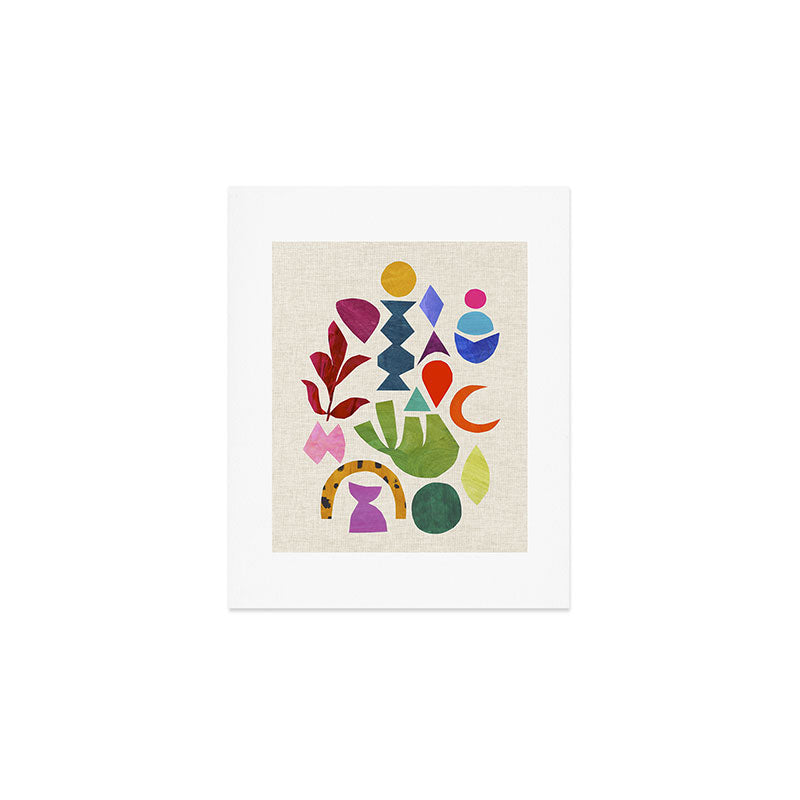 Green Flower Art Print Gallery Image 1