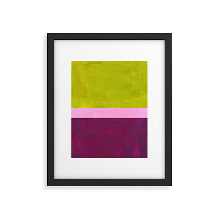 Green Plum Framed Art Print Gallery Image 1