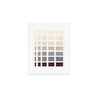 Grey Taupe Watercolor Gouache Geometric Square Matrix Pattern Art Print Gallery Image 1