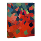 Grün-Rot Otto Freundlich 1939 Abstract Art Mid Century Modern Geometric Colorful Shapes Hard Edge Canvas Print Gallery Image 6