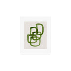 EnShape by Ejaaz Haniff 'Algae Bloom' Green Mid Century Modern Minimal Minimalist Watercolor Abstract Funky Fun Style Art Print Gallery Image 1