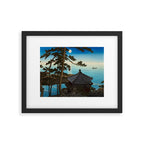 Hasui Moon Over Izura Ibaraki Antique Japanese Woodblock Print  Framed Art Print Gallery Image 5
