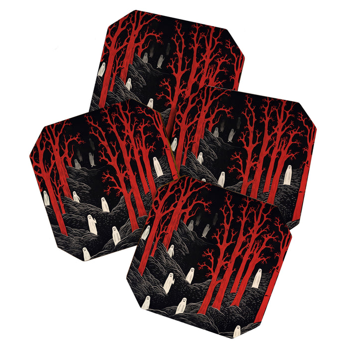Haunted Ghost Forest  Coaster Gallery Image 1