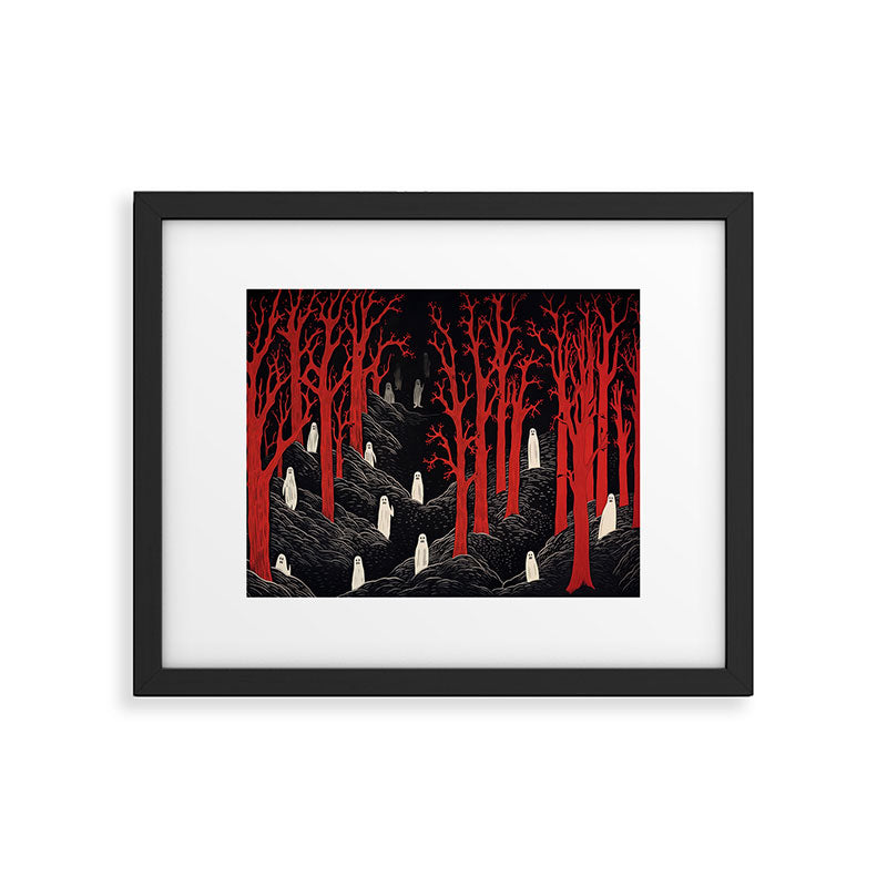 Haunted Ghost Forest  Framed Art Print Gallery Image 5