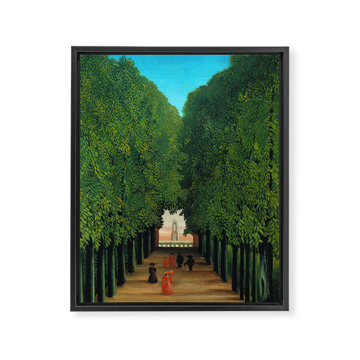 Henri Rousseau - The Avenue in the Park at Saint Cloud  Framed Canvas Print Gallery Image 1
