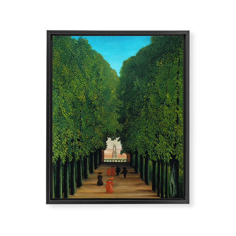 Henri Rousseau - The Avenue in the Park at Saint Cloud  Framed Canvas Print Gallery Image 6