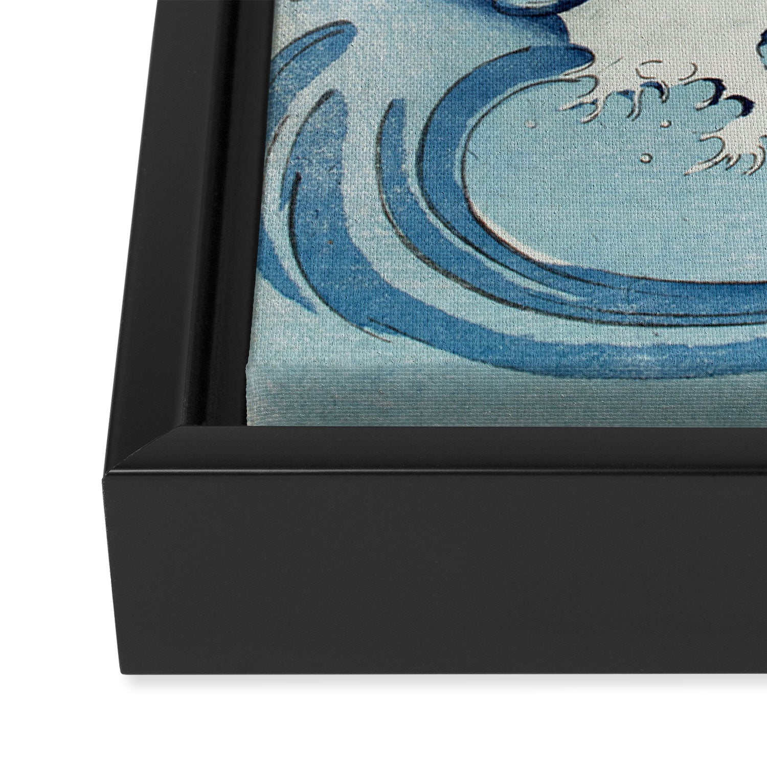 Hiroshige Cranes Flying over Waves  Framed Canvas Print Gallery Image 3